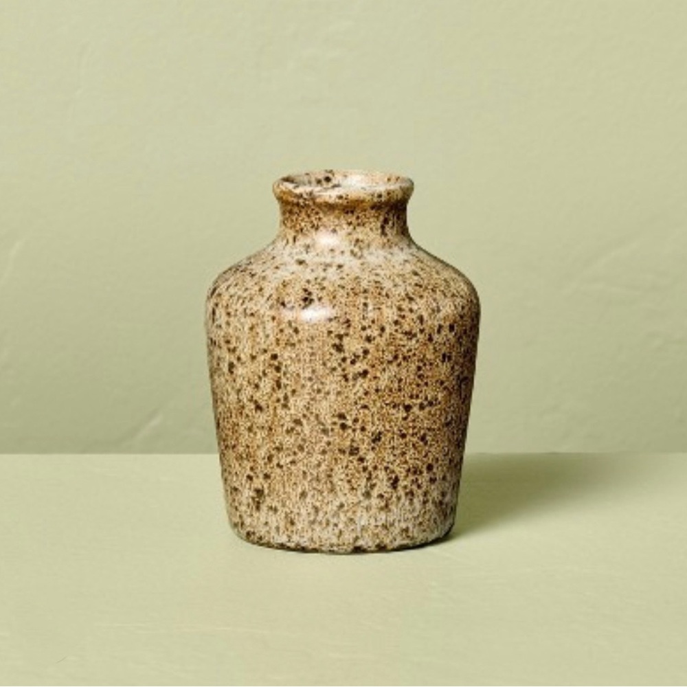 Ceramic Bud Vase Speckled Tan - Hearth & Hand™ with Magnolia